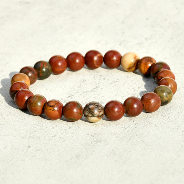 Summer natural stone beaded bracelet