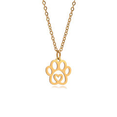 Dainty cute animal pendant stainless steel necklace