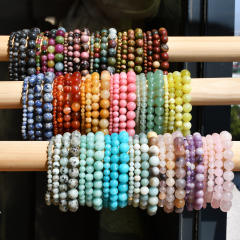 Summer natural stone beaded bracelet