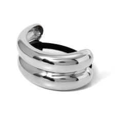Chunky stainless steel hair ties ponytail cuff