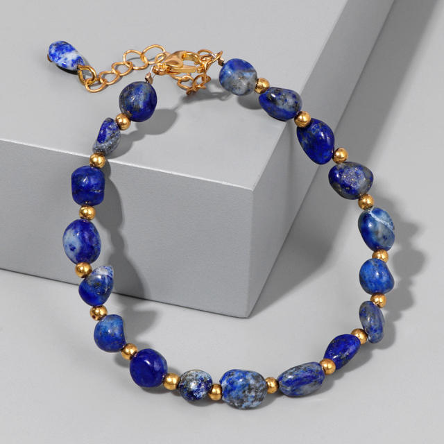 Natural stone colorful bead bracelet for friend