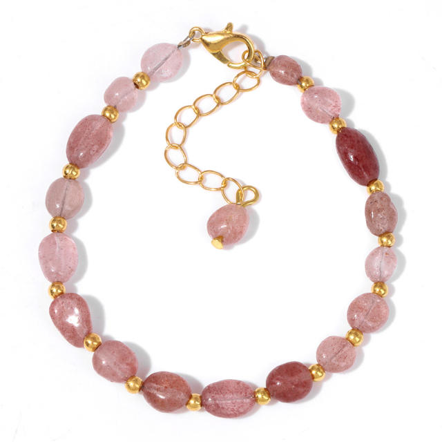 Natural stone colorful bead bracelet for friend