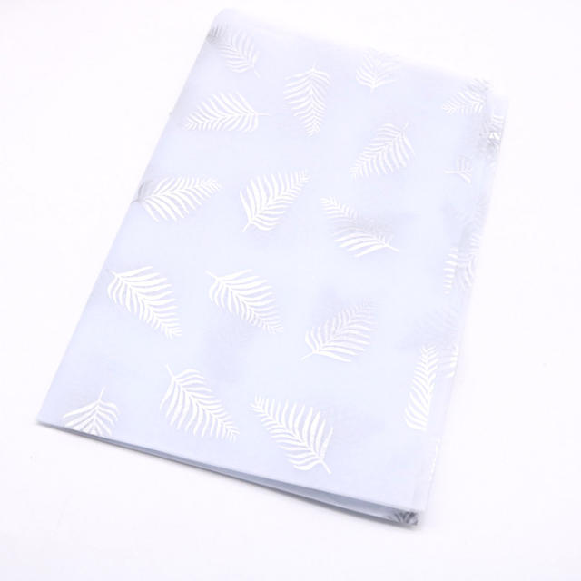 Unique leopard grain leaf design tissue paper gift wrap paper
