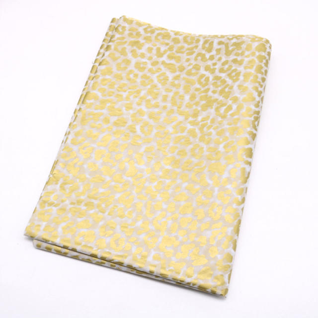 Unique leopard grain leaf design tissue paper gift wrap paper