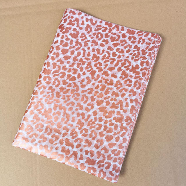 Unique leopard grain leaf design tissue paper gift wrap paper