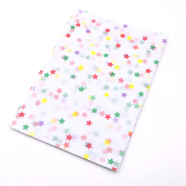 50*35cm 20pcs colorful star polka dot tissue gift wrap paper