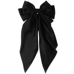 Hot sale plain color satin bow large french barrette hair clips
