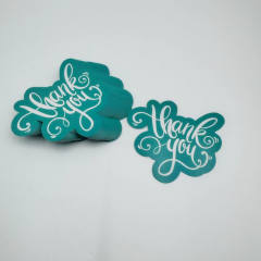 50pcs unique green color thank you card gift card