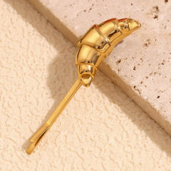18KG personality Croissant stainless steel hair clips bobby pins