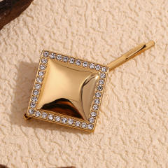 18KG diamond geometric shape stainless steel hair clips bobby pins