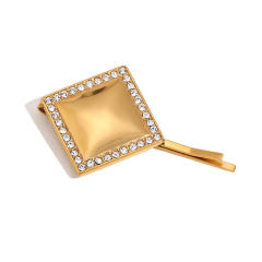 18KG diamond geometric shape stainless steel hair clips bobby pins