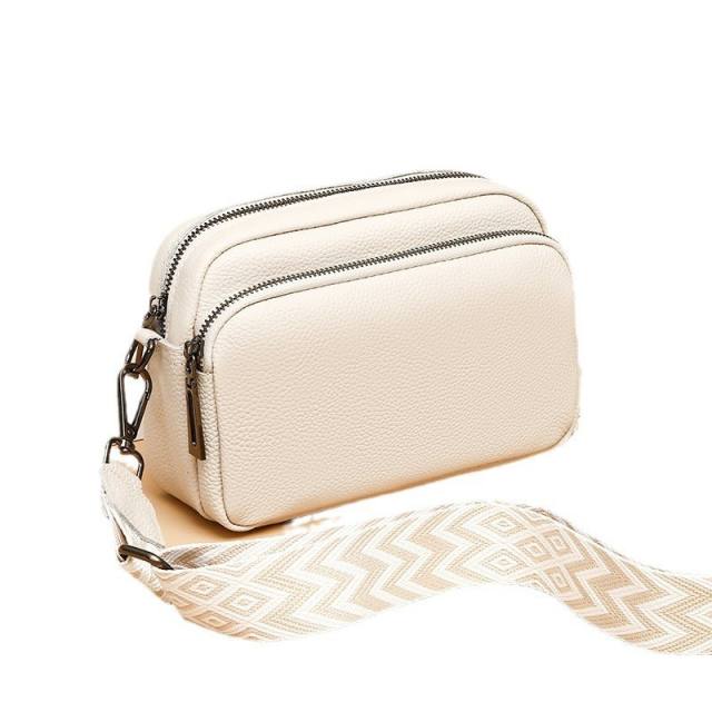 Popular Cowhide leather small size women crossbody bag