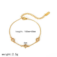18KG stainless steel chain diamond bracelet collection