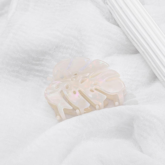 Summer beach trend Palm leaves Acetate hair claw clips 8cm