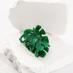 Summer beach trend Palm leaves Acetate hair claw clips 8cm