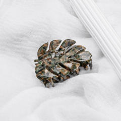 Summer beach trend Palm leaves Acetate hair claw clips 8cm