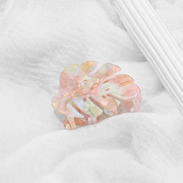 Summer beach trend Palm leaves Acetate hair claw clips 8cm