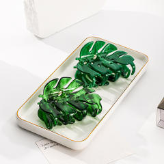 Summer beach trend Palm leaves Acetate hair claw clips 8cm
