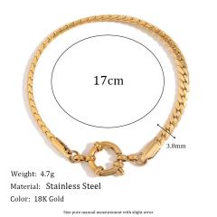 Concise stainless steel chain bracelet collection