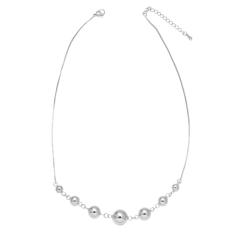 18K gold plated copper ball bead chunky necklace