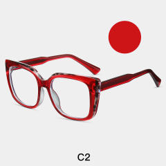 Anti blue light geometric shape reading glasses