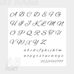 Concise custom name stainless steel anklet
