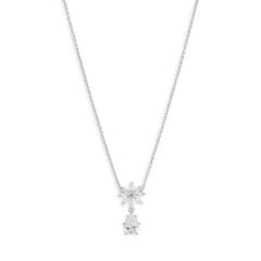 Delicate diamond gold plated copper necklace