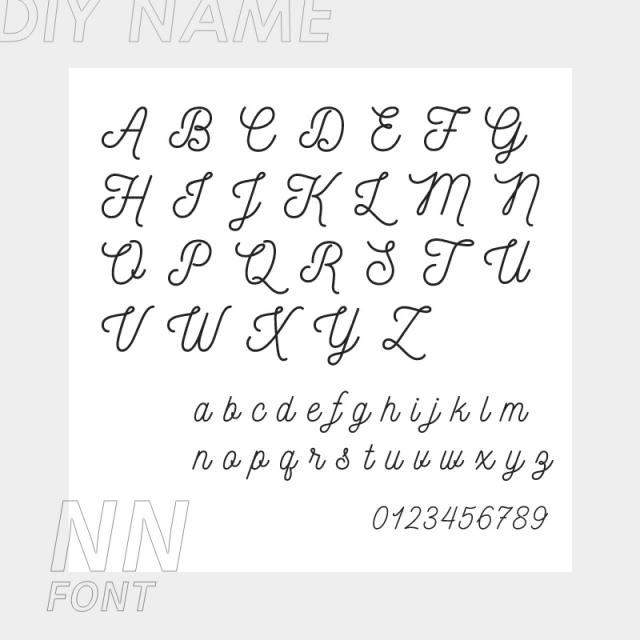 Concise custom name stainless steel anklet