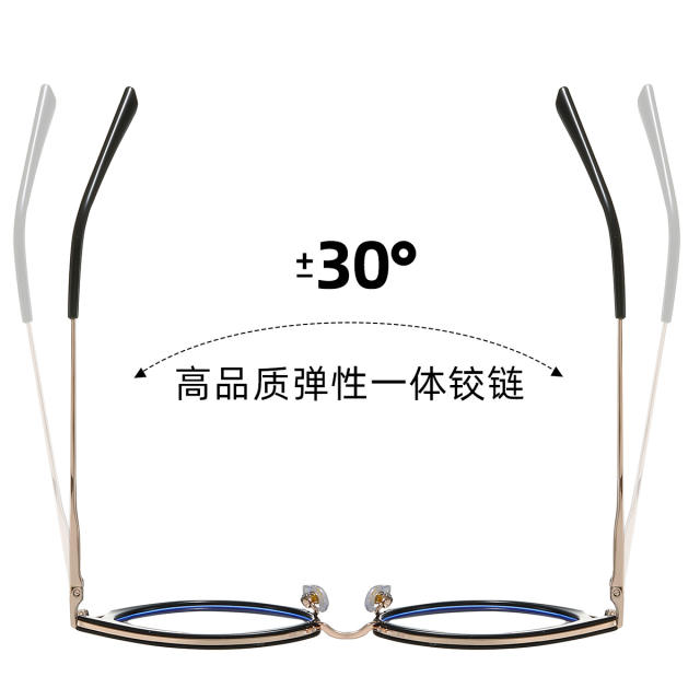 TR90 Metal frame anti blue light reading glasses