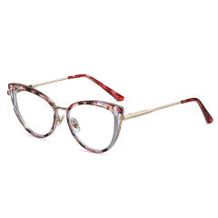 TR90 Metal frame anti blue light reading glasses