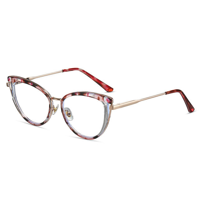 TR90 Metal frame anti blue light reading glasses