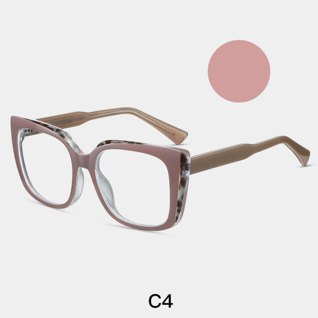 Anti blue light geometric shape reading glasses