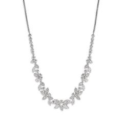 Delicate diamond gold plated copper necklace