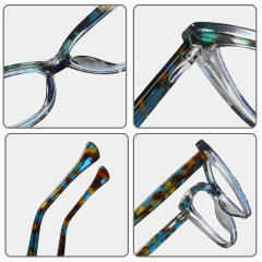Personality colorful cat eye shape anti blue light reading glasses