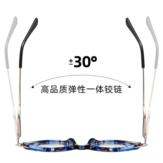 Metal cat eye shape anti blue light women reading glasses