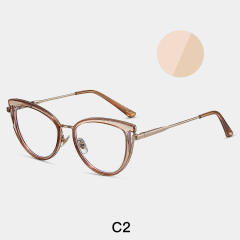 TR90 Metal frame anti blue light reading glasses