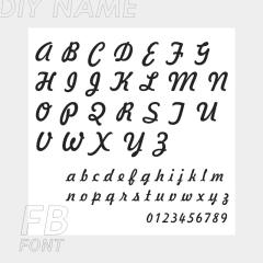 Concise custom name stainless steel anklet