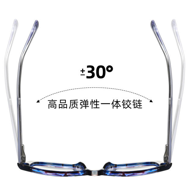 Anti blue light geometric shape reading glasses
