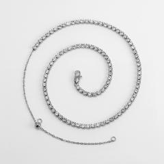 Hot sale tennis chain stainless steel necklace bracelet set