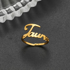 Concise zodiac stainless steel finger rings