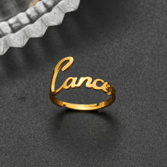 Concise zodiac stainless steel finger rings