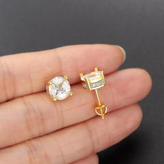 Classic easy match diamond gold plated copper necklace set