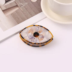 7.8cm hot sale evil eye shape Acetate hair claw clips