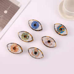 7.8cm hot sale evil eye shape Acetate hair claw clips