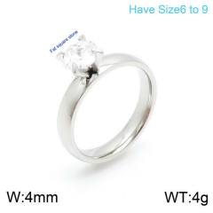 18KG concise stainless steel diamond rings wedding rings