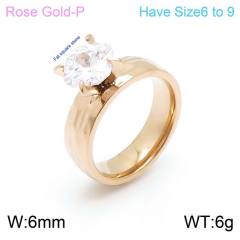 18KG concise stainless steel diamond rings wedding rings