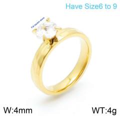 18KG concise stainless steel diamond rings wedding rings