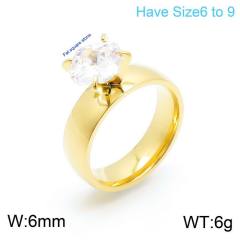 18KG concise stainless steel diamond rings wedding rings