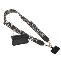 Popular clip and go phone strap with wallet