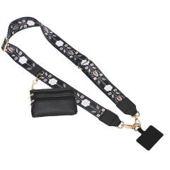 Popular clip and go phone strap with wallet